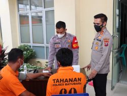 Kapolres Batubara Pantau Pelaksanaan Vaksinasi Terhadap Tahanan RTP Polres Batubara