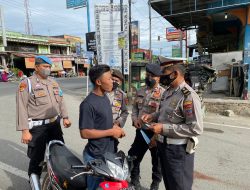 Satlantas Polres Batubara Razia Pengendara Tak Pakai Masker