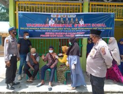 Peringati Isra Miraj Polsek Medang Deras, Polres Batubara Gelar Baksos