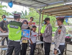 Operasi Yustisi Polres Batu Bara Sosialisasi Terapkan Prokes Di Pajak Ikan Sei Padang