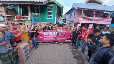 Peduli Korban Banjir Alas, LBS Bagikan Sembako ke Masyarakat