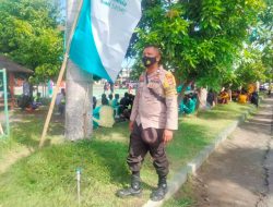 Cegah Cluster Baru, Bhabinkamtibmas Kawal HUT Yarsi Mataram