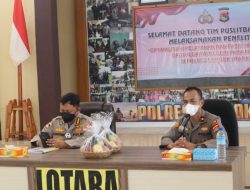 Tim Puslitbang Polri  Cek  Pelayanan Kesehatan Di Polres Lombok Utara