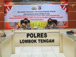 Puslitbang Polri Lakukan Penelitian Pelayanan Kesehatan  di Polres Loteng