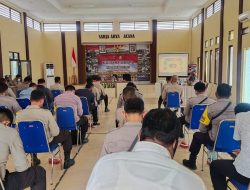 Personil Polres Lombok Utara ikuti penyuluhan hukum Perkap No 1 Tahun 2021