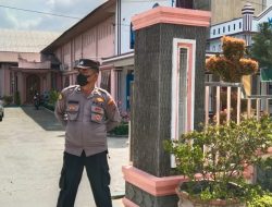 Jadi Rutinitas Polsek Lima Puluh Ciptakan Kondusifitas Jamaat Gereja