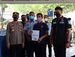 Kapolres Batubara Bersama Lapas Kelas IIA Labuha Ruku Laksanakan Vaksinasi Dosis I dan ll