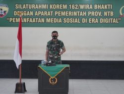 Korem 162/WB Gelar Silaturrahmi Dengan Aparat Pemda NTB