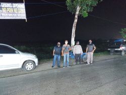 Cegah Terjadinya 3C, Personil Polsek Lima Puluh Laksanakan Patroli Malam