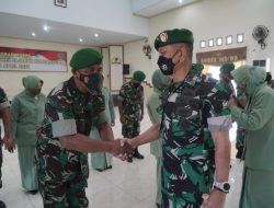 Danrem Pimpin Acara Laporan Corps Kenaikan Pangkat Perwira Jajaran Korem 162/WB