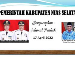 Pemda Nias Selatan Mengucapkan Selamat Hari Paskah Tahun 2022