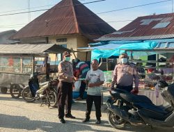 Jelang Berbuka, Personil Polsek Medang Deras Atur Lalin Dan Beri Himbauan