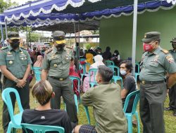 Danrem 162/WB Tinjau Pendistribusian BTPKLWN, dirangkai dengan percepatan  Vaksinasi Booster