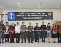 Korem 162/WB rayakan hari Raya Paskah, ini harap Danrem