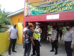 Personel Gabungan Polres Batubara Ops Yustisi Di Tempat Keramaian