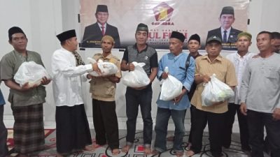 Politisi Gerindra Ansori Bagikan 3.500 Paket Sembako