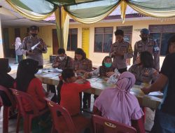 Polsek Medang Deras Sat Binmas Polres Batubara, Salurkan Bantuan BLT