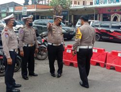Sat Lantas Polresta Mataram Cek Kantong Parkir di Pusat Perbelanjaan Jelang Lebaran
