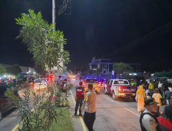 Oprasi Ketupat Rinjani Polres Bima Kota Giat Atur Lalin di Pasar Lebaran Amahami