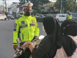 Jelang Lebaran Dihimbau Agar Pengedara Tetap Patuhi Peratura Lalu Lintas dan Mengunakan Helm