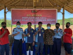 WBP Lapas Sumbawa Ikuti Pelatihan Pertukangan Kayu