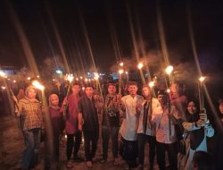 Pemdes Tepas Sepakat Bersama Remaja Masjid Ar-Rahman Sukses Gelar Pawai Obor