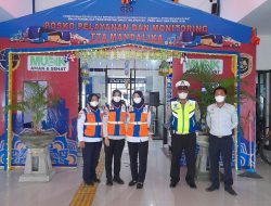 Polsek Sandubaya & Dishub Laksanakan  Pemantauan di Terminal Mandalika