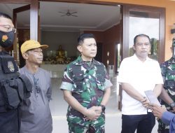 Kasrem 162/WB Meninjau Lokasi Paska Terjadinya Kesalahfahaman Antar Kelompo