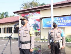 Wakapolres Dompu Pimpin Apel Gelar Pasukan OPS Keselamatan Rinjani 2022