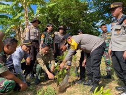 Gabungan TNI –  Polri , BKSDA  dan Lasitardanus  Laksanakan  penghijauan