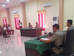 Wakapolresta Mataram Pimpin Sidang Disiplin Anggota Yang Lakukan Pelanggaran