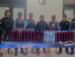 Puluhan Botol Miras dan Brem Disita Polres Bima Kota