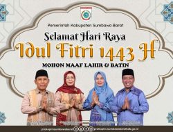 Pemda Kabupaten Sumbawa Barat Mengucapkan Selamat Hari Raya Idul Fitri 1443 H