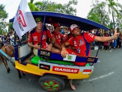 Wow!, Pembalap MXGP Diarak Naik Dokar