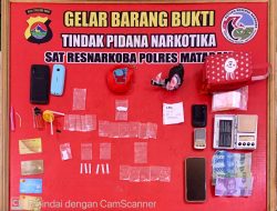 Sat Narkoba Polresta Mataram Tangkap Pengedar Narkoba
