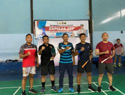 Kapolres dan Dandim 1620 Loteng Buka Kejuaraan Bulutangkis Kapolda Cup