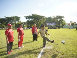 Danrem 162 Hadiri Pembukaan Liga Santri secara Zoom di Lapangan Trisula Yonif 742 /SWY