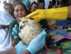 Tim Inafis Polres Loteng Identifikasi Tengkorak  Batok Kepala Manusia