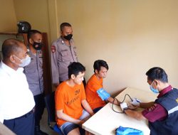 Kasat Tahti Polres Loteng Pimpin Kegiatan Pemeriksaan Kesehatan Tahanan