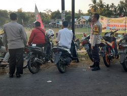 Polsek Sumbawa Kawal Pertandingan Sepak Bola