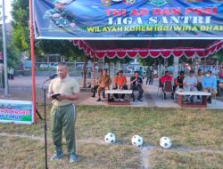 Liga Santri Piala Kasad Resmi di Buka Kasdim 1615/Lotim