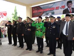 Kapolres Bersama Forkompinda Ikuti Upacara Hari Bhayangkara ke-76 Secara Virtual