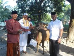 Danrem 162/WB Serahkan Bantuan Hewan Kurban Sebagai Bentuk Kerukunan Antar Umat Beragama 