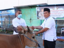 Polres Loteng  kurban 7 ekor Sapi dan 4 Ekor Kambing