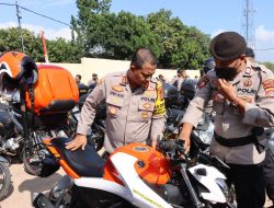 Kapolres Loteng Periksa Kesiapan Kendaraan Dinas Jelang Pilkades Serentak