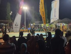 Personil Polsek Jereweh Amankan Pertandingan  Volly Jereweh Cup 2022