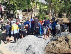 TMMD 114 Kodim 1628/Sumbawa Barat Gelorakan Semangat Kebersamaan 