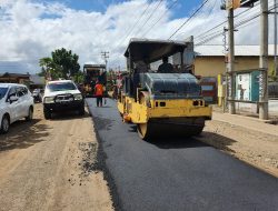 Dian : Jalan hotmix Depan Terminal Tuntas Dikerjakan