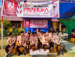Bhabinkamtibmas Hadiri HUT Pramuka Ke-61 di SMKN 1 Taliwang