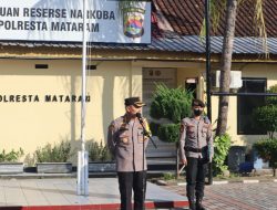 Apel Pimpinan Kapolresta Mataram Evaluasi Hasil Kinerja Dalam Seminggu